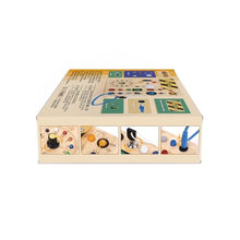 Carica l'immagine nel visualizzatore di Gallery, Giochi Montessori 1 anno per Bambini Montessori Busy Board Giochi Legno con 10 Interruttori e 23 luci LED Giochi Sensoriali Giocattolo sensoriale di apprendimento Adatto per 1 2 3 4 anni Bambin