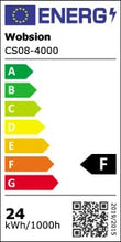 Carica l'immagine nel visualizzatore di Gallery, WOBSION Striscia LED Cucina COB 5 Metri Dimmerabile con RF Telecomando,Bianco Naturale Strisce Kit 4000K per Festa,la Casa,Bar,Camera e Armadio,24V GS Alimentatore Luminoso Luci da 320LEDs/M,CRI90+