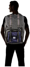Carica l'immagine nel visualizzatore di Gallery, HERSCHEL 10014-05582 HERSCHEL LITTLE AMERICA BLACK CROSSHATCH/PEACOAT Unisex - Adulto Zaino Taglia Unica