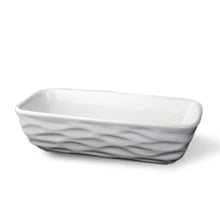 Carica l'immagine nel visualizzatore di Gallery, Martini Spa - Il Coccio - Umidificatore in Ceramica, Forma di vaschetta Rigata, Colore Bianco, 20x5,5x8,5 cm, 420g, 1 un