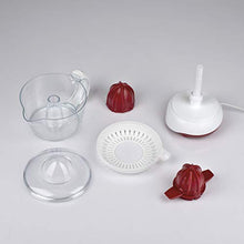 Carica l&#39;immagine nel visualizzatore di Gallery, Girmi SR02 Spremiagrumi Elettrico, 25 W, Capacità 700cc, Doppia coppa di spremitura piccola e grande, Rosso/Bianco