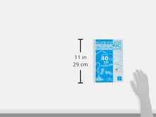 Carica l&#39;immagine nel visualizzatore di Gallery, Pigna 02194595M, Ricambio con Banda Rinforzata, Rigatura 5M, quadretti 5 mm per medie e superiori, Carta 80g/mq, Pacco da 40 Fogli