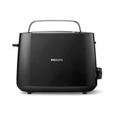 Carica l'immagine nel visualizzatore di Gallery, Philips Daily Collection Tostapane - 8 impostazioni, 2 fette, Griglia scaldapanini integrata, Fessura Ampia, 2 Grandi Fessure, Vassoio raccoglibriciole rimovibile, Nero (HD2581/90)
