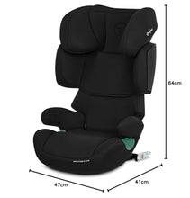 Carica l&#39;immagine nel visualizzatore di Gallery, CYBEX Silver Seggiolino Auto per Bambini Solution X i-Fix, Per Auto Con e Senza ISOFIX, Per Bambini da circa 3 a 12 Anni (100 - 150 cm), Da 15 a 50 kg circa, Pure Black