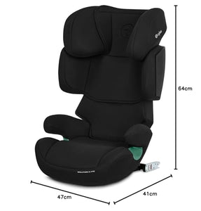 CYBEX Silver Seggiolino Auto per Bambini Solution X i-Fix, Per Auto Con e Senza ISOFIX, Per Bambini da circa 3 a 12 Anni (100 - 150 cm), Da 15 a 50 kg circa, Pure Black