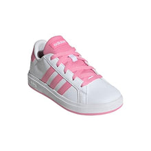 Carica l'immagine nel visualizzatore di Gallery, adidas Grand Court Lifestyle Tennis Lace-up Shoes, Scarpe Unisex - Adulto, Ftwr Bianco Bliss Rosa Nucleo Nero, 37.5 EU