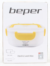 Carica l&#39;immagine nel visualizzatore di Gallery, BEPER 90.920G Lunch &amp; Go Scaldavivande Elettrico Portatile con 2 Contenitori Removibili e Posate Incluse, 220V, Giallo