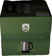 Carica l'immagine nel visualizzatore di Gallery, Philips Bollitore Elettrico - 1,7 L, Coperchio a Molla, Spia Luminosa, in Acciaio Inox, Base Girevole (HD9350/90)