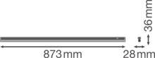 Carica l'immagine nel visualizzatore di Gallery, Ledvance Sottopensile Linear Compact Switch 900, 12 W, Luce Calda, 3000 K