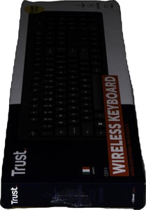 Trust Ody II Tastiera Wireless Silenziosa Layout Italiano QWERTY, Tasti a Profilo Ribassato, Resistente agli Schizzi, Ricevitore USB 2.4GHz, Tastiera PC Senza Fili, Keyboard per Laptop, Mac - Nero
