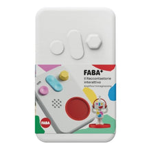 Carica l'immagine nel visualizzatore di Gallery, FABA+ Raccontastorie interattivo per bambini con contenuti audio da 0 a 10 anni, Cassa audio con Personaggio Sonoro Faba•Me, Luce notturna, Routine nanna, Gioco educativo musicale, Versione Italiana