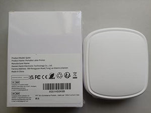 PRT Mini Etichettatrice Portatile - Ricarica USB+Etichette Adesive(1 rotolo), Bluetooth Stampante Termica per Adesivi a Rilievo per iOS & Android
