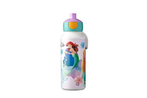 Mepal - Borraccia Pop-up Campus - Borraccia - Borraccia Ermetica per la Scuola - Priva di BPA e Lavabile in Lavastoviglie - 400 ml - Disney Princess