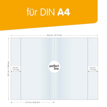 Carica l'immagine nel visualizzatore di Gallery, perfect line • 25 copertine a4, granulate, per quaderno in PP riciclabile, Fodere MADE IN GERMANY (21,3 x 29,7)