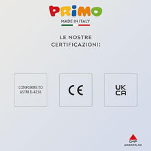 Carica l&#39;immagine nel visualizzatore di Gallery, PRIMO - Tempere Lavabili per Bambini, 6 Colori per Bambini +3 Anni da 1L con Dosatore, Colori a Tempera per Dipingere Carta Stoffa Vetro, Pittura, Cartoleria, Lavoretti Creativi e Materiale Scolastico