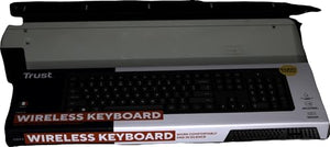 Trust Ody II Tastiera Wireless Silenziosa Layout Italiano QWERTY, Tasti a Profilo Ribassato, Resistente agli Schizzi, Ricevitore USB 2.4GHz, Tastiera PC Senza Fili, Keyboard per Laptop, Mac - Nero