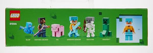 LEGO Minecraft L'Avamposto della Spada Giocattolo da Costruire con Figure di Creeper, Soldato, Guerriero Guardiano e Scheletro, Giochi per Bambini e Bambine da 8 Anni, Idea Regalo di Compleanno 21244