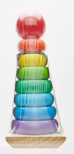 Carica l&#39;immagine nel visualizzatore di Gallery, Melissa &amp; Doug Gioco Torre Bambini con Anelli Impilabili Arcobaleno in Legno | Piramide | Incastri Educativi | Giochini Regalo 18 Mesi