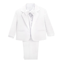 Carica l'immagine nel visualizzatore di Gallery, Abiti e Giacche Smoking Completo Elegante Matrimonio Cerimonia Battesimo per Bambino Bimbo Taglia 6 Mesi, Bianco 057