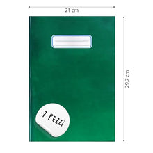 Carica l'immagine nel visualizzatore di Gallery, ICE TOYS 7 copri quaderno mono colori con spazio per scrivere nome materia classe (Multicolor, A4)