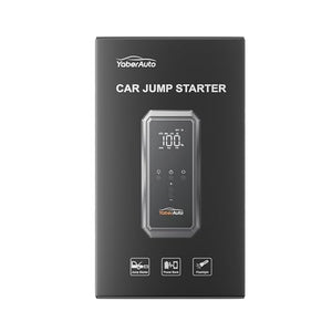 YaberAuto Avviatore Emergenza per Auto, 21800mAh Booster Avviamento Auto/Moto,12V Starter Batteria Auto (Fino a 9L Benzina e 8L Diesel) con Compressore 150PSI,Display,Torcia,160W DC e 2 Porte USB