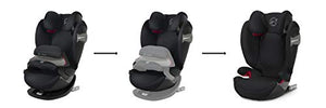 Cybex Gold Pallas S Fix Seggiolino Auto 2 in 1 con e senza ISOFIX, Bambini Gruppo 1/2/3/9-36 kg, dai 9 Mesi ai 12 Anni, Nero (Granite Black)