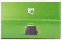 Carica l'immagine nel visualizzatore di Gallery, Philips Daily Collection Tostapane - 8 impostazioni, 2 fette, Griglia scaldapanini integrata, Fessura Ampia, 2 Grandi Fessure, Vassoio raccoglibriciole rimovibile, Nero (HD2581/90)