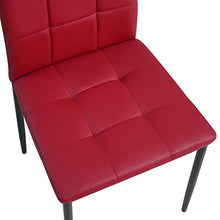 Carica l'immagine nel visualizzatore di Gallery, Albatros Sedia per Sala da Pranzo Rimini, Set di 4 sedie, Rosso, SGS Testato