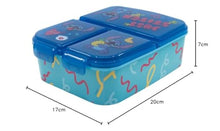 Carica l&#39;immagine nel visualizzatore di Gallery, ILS I LOVE SHOPPING Porta Merenda Scuola con 3 scomparti Portamerenda in Plastica Bambini Pranzo Launch Box - BPA Free (Stitch)