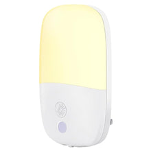 Carica l'immagine nel visualizzatore di Gallery, [1 Pezzi] Luce Notturna con Sensore Crepuscolare, 5 Livelli di Luminosità Regolabili, ON/OFF/AUTO Modalità, 3000K Bianco