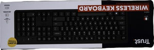 Trust Ody II Tastiera Wireless Silenziosa Layout Italiano QWERTY, Tasti a Profilo Ribassato, Resistente agli Schizzi, Ricevitore USB 2.4GHz, Tastiera PC Senza Fili, Keyboard per Laptop, Mac - Nero