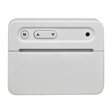 Carica l&#39;immagine nel visualizzatore di Gallery, TFA Dostmann Mini sveglia con temperatura, 60.2044.02, orologio da tavolo, funzionamento a batteria, con data e termometro interno, sveglia da viaggio, piccolo, bianco