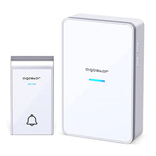 Carica l'immagine nel visualizzatore di Gallery, Aigostar - Campanello Senza Fili, Campanello Wireless Impermeabile IP44 da Esterno, Portata 150m con 36 Melodie e 3 Livelli di Volume, 1 Trasmettitore + 1 Ricevitori