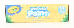 CRAYOLA Lavabilissimi - 10 Tempere Lavabili per Bambini, Confezione da 10 Barattolini da 59 ml, Età Consigliata: da 3 Anni, per lavoretti e decorazioni, per dipingere in sicurezza