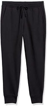 Carica l'immagine nel visualizzatore di Gallery, Amazon Essentials Pantaloni da Jogging in Pile con Risvolto (Disponibili in Taglie Forti) Donna, Nero, M