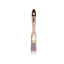 Carica l'immagine nel visualizzatore di Gallery, HARDY WORKING TOOLS Set di 5 Pennelli Piatti 25/35 / 50/60 / 75 mm – Serie 45 – Fibre Sintetiche, Manico in Legno Natura