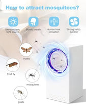 Carica l'immagine nel visualizzatore di Gallery, Lampada Antizanzare Elettrica, Uccidi Zanzare, Zanzariera Elettrica con Lampada UV, Trappola per zanzare USB, 180° Luce Insetticida per Uso da Interno ed Esterno, Zanzare, Mosche, Falene, Insetti
