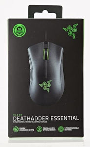 Razer DeathAdder Essential (2021) - Mouse da Gioco Cablato con Sensore Ottico da 6400 DPI (Sensore Ottico da 6400 DPI, 5 Pulsanti Programmabili, Fattore di Forma Ergonomico) Nero