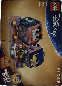 LEGO Disney Mood Cube di Inside Out 2 dal Film d'Animazione Pixar, Giochi di Fantasia per Bambini da 9 Anni, Giocattolo Antistress da Costruire per Condividere le Emozioni come Gioia o Ansia 43248