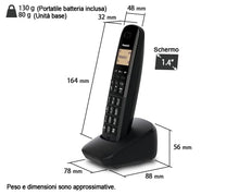 Carica l'immagine nel visualizzatore di Gallery, PANASONIC Cordless KX-TGB610JTB Nero