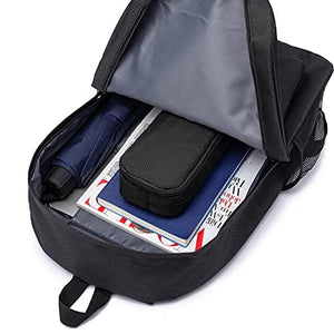 Della Gao Astuccio portamatite di grande capacità 2 scomparti per portapenne Organizer per forniture di cancelleria per ufficio 20,5 x 11 cm - Nero