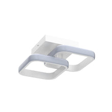 Carica l'immagine nel visualizzatore di Gallery, Lampadario LED Soffitto, 24W 2520LM Plafoniera Moderna Quadrata Bianca in Acrilico, per Soggiorno, Cucina, Bagno, Luce b
