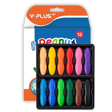 Carica l'immagine nel visualizzatore di Gallery, YPLUS Pastelli Arachidi per Bambini: 12 Pastelli Non Tossici, Facili da Tenere, Lavabili e Sicuri. Forniture Artistiche per Colorare ideali per i più Piccoli
