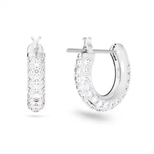 Carica l'immagine nel visualizzatore di Gallery, Swarovski Orecchini Stone, Bianco, Placcatura Rodio