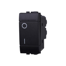 Carica l'immagine nel visualizzatore di Gallery, Interruttore Bipolare 0-1 16A Colore Nero Compatibile Con Bticino Living International/LIGHT 1 PZ