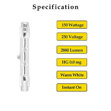 Carica l'immagine nel visualizzatore di Gallery, Eande 6 Pezzi Lampadina Alogena 118mm R7S 230W, Dimmerabile 230V 4650 Lumen Bianca Calda 2800K
