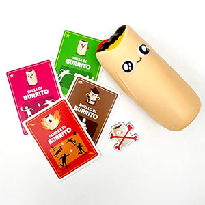 Asmodee - Throw Throw Burrito - Divertente Gioco da Tavolo, con Due Burrito Squishy, 7+ Anni, 2-6 Giocatori, Edizione in Italiano