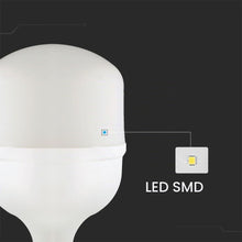 Carica l'immagine nel visualizzatore di Gallery, V-TAC LED Bulb - 50W Plastic T140 4000K E27 With E40 Ring