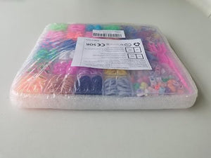 Uolifrem Elastici per Braccialetti Bambini, 29 Colori Elastici Braccialetti Kit, Fai Da Te Loom Bands Kit con Accessori，Starter kit di elastici, Regalo per Ragazze e Ragazzi