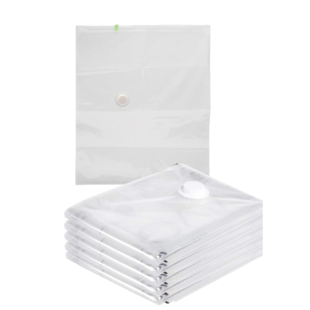 6 Sacchetti Salvaspazio, Sottovuoto Per Vestiti e Piumoni, 15 Misure Disponibili (80X100cm)